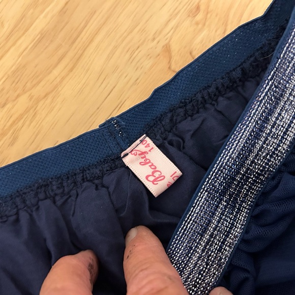 Skirt Winnie Baby Navy Blue Rainbow sequins sheer Tutu 9/10 years - Picture 6 of 9